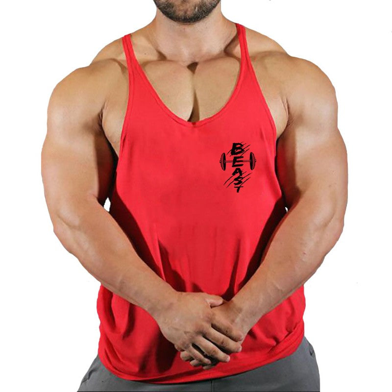 Summer Brand Fitness Tank Top Men Bodybuilding 2023 Train Gyms Clothing Fitness Men Shirt Running Vest Cotton Singlets Muscle