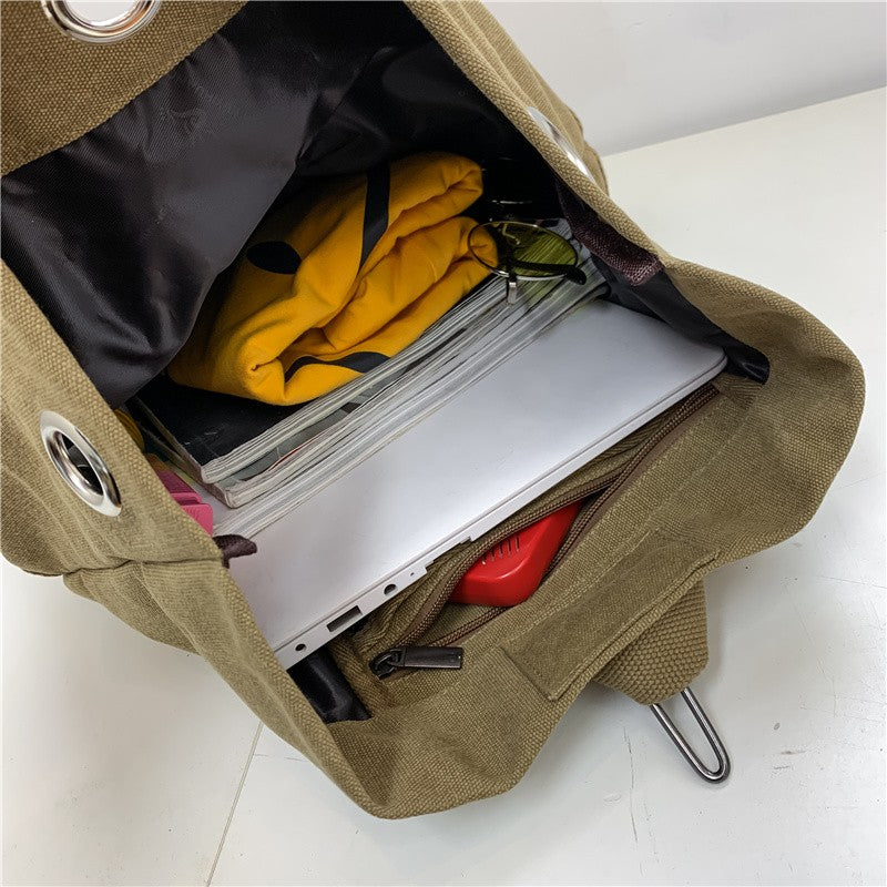Mochilas de viagem masculinas esportivas de grande capacidade, bolsa de ombro de lona, mochila masculina para caminhada, mochila esportiva masculina, ao ar livre