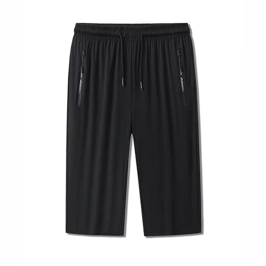 Men Plus Size Casual Shorts 6XL 7XL Big Size Gym Shorts Men Ice Silk Stretchy Summer Beach Short Pants Quick Dry Breathable