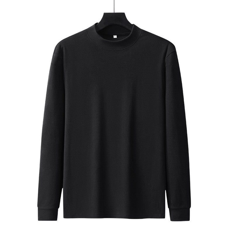 Winter Fleece Thicken Tops Large Size pajamas 6XL 7XL 8XL 9XL Men's Thermal Underwear Tops Long Sleeve Black
