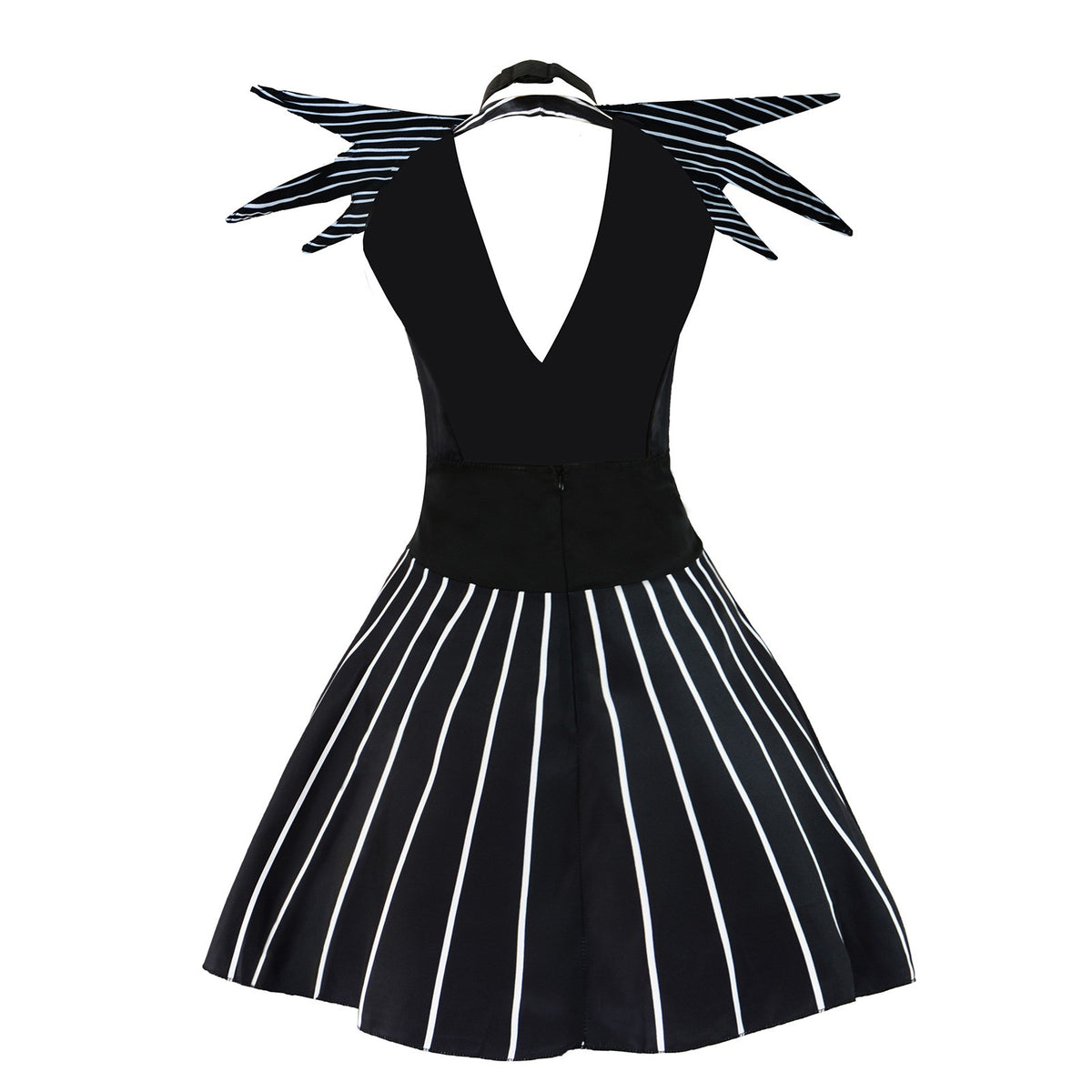 Anime Jack Skellington Cosplay Costume Christmas Night Outfit Black Stripe Dress For Woman Halloween Party Fancy Demon Clothes