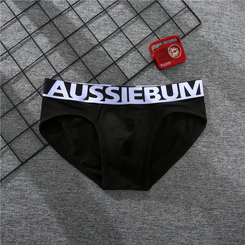 Men's cotton underwear low waist letter tide comfortable sweat-absorbent boxer shorts