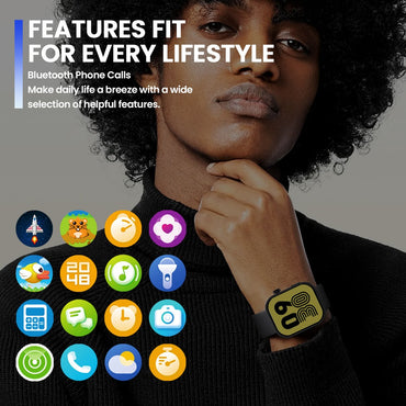 Novo Smartwatch Zeblaze Btalk Plus com Chamada de Voz, Tela Colorida HD de 2,03'', Monitoramento de Saúde e Fitness para Homens e Mulheres