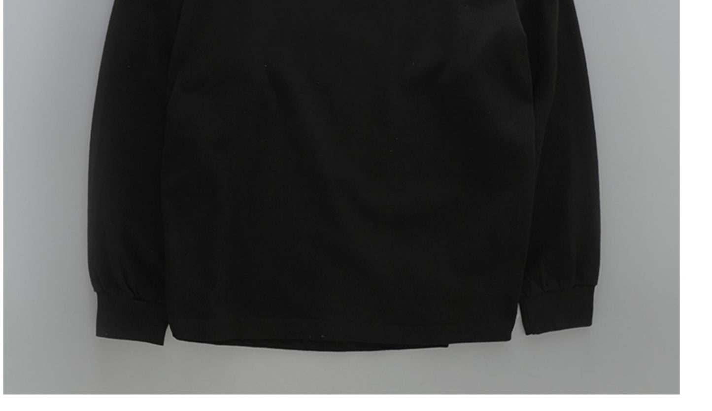 Dukeen 280g Heavyweight Long-Sleeved T-Shirt for Men 100% Cotton Shirts Oversized Solid Color Tops Plain Tees Men's Clothing