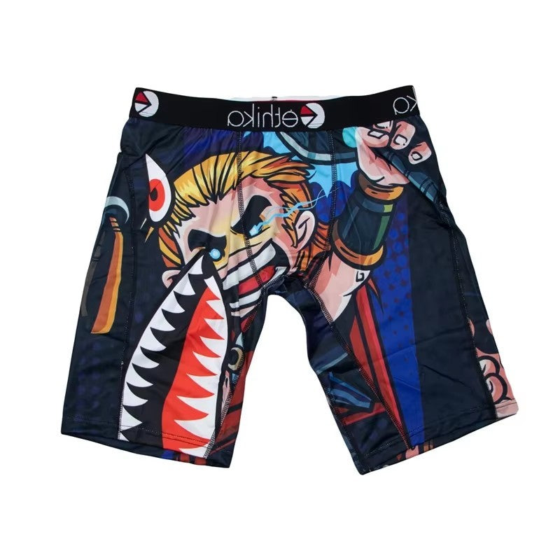 ETHIKA Men Underwear Breathable Sexy Men's Panties Lingerie Underpants Male Man Boxers Fashion Print Mens Boxer Briefs Trunks
