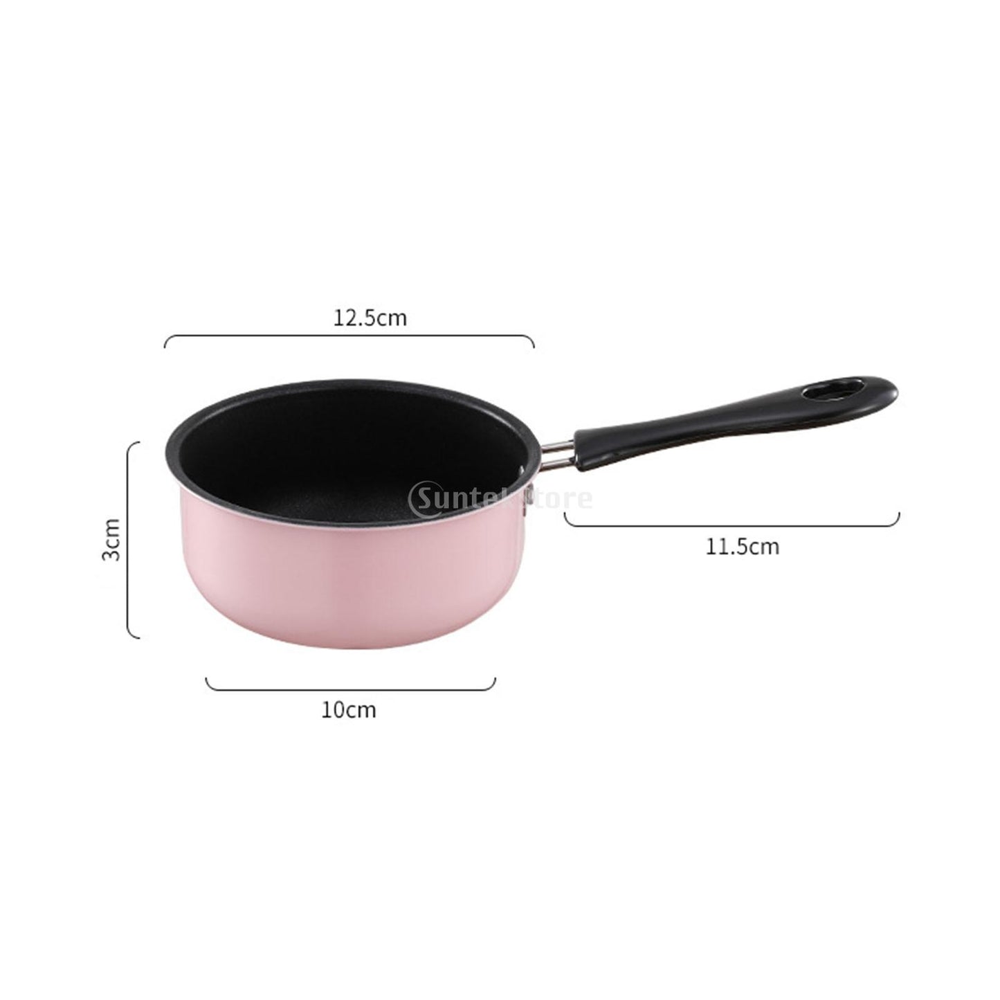 Panela Pequena Mini Panela de Sopa Utensílio de Cozinha com Alça Longa para RV Cozinha de Viagem Panela de Leite Aquecedor de Molhos Panela de Indução