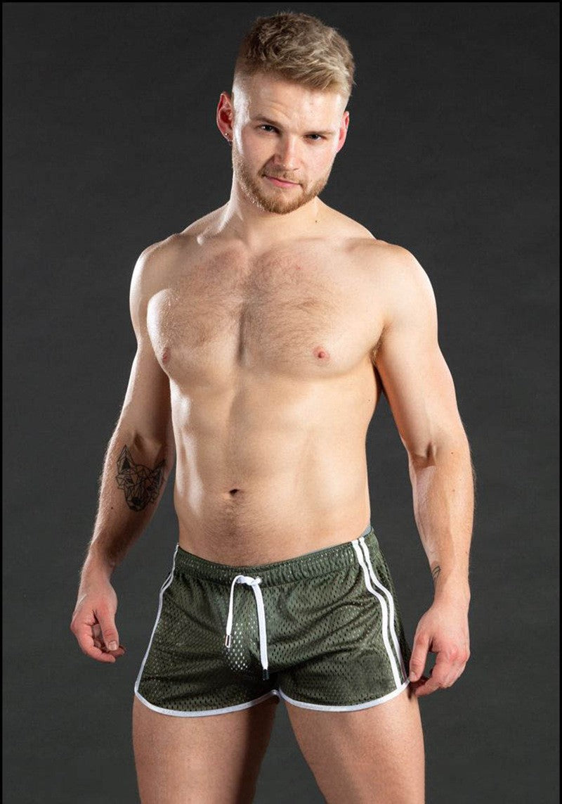 Men's sweatpants hole dry breathable sexy beach outdoor casual three-quarter pants?MNDK-05)
