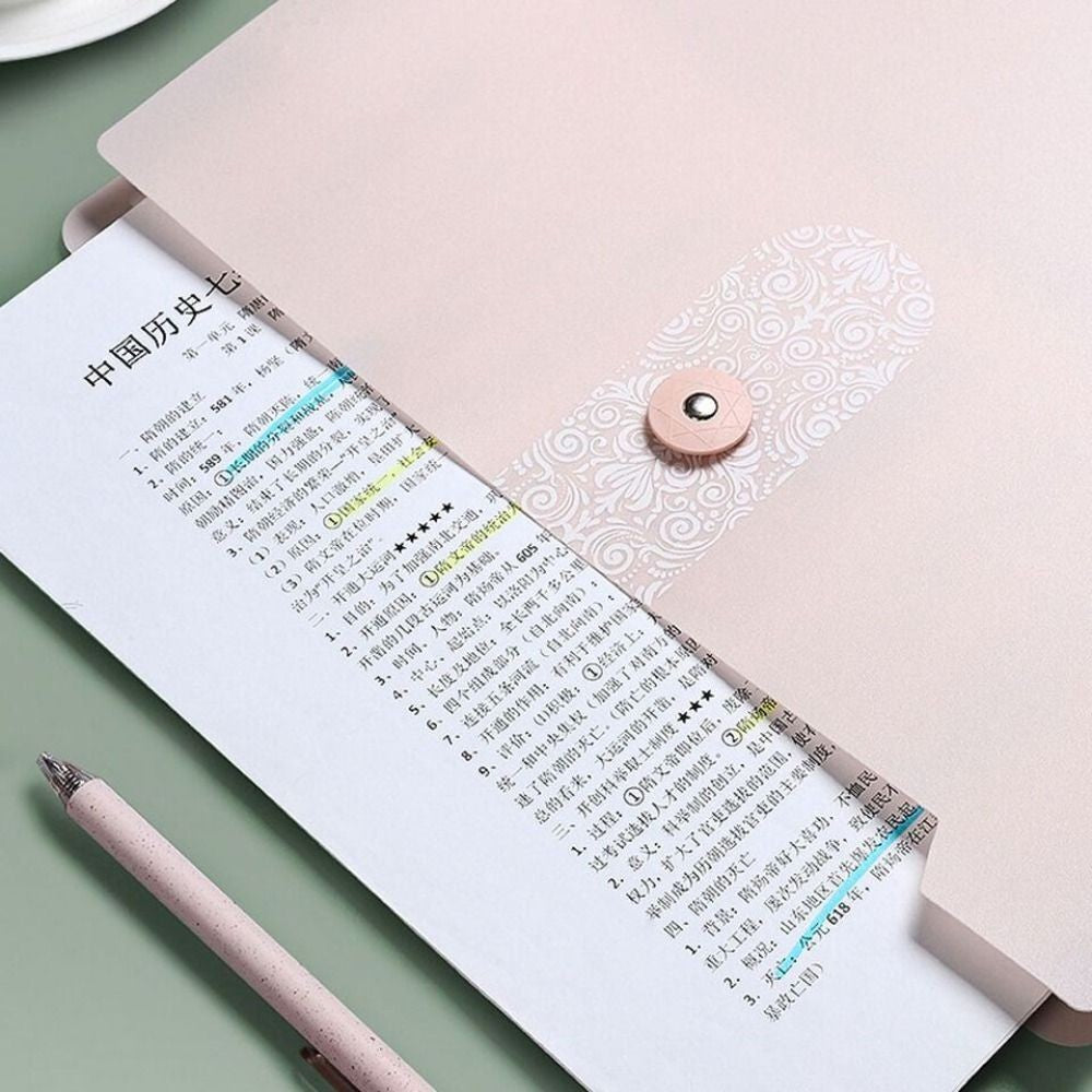 8 Grids Organ File Folder Document Organizer Large Capacity Paper Documents Folder Office School Supplies A4 Expanding File Bag