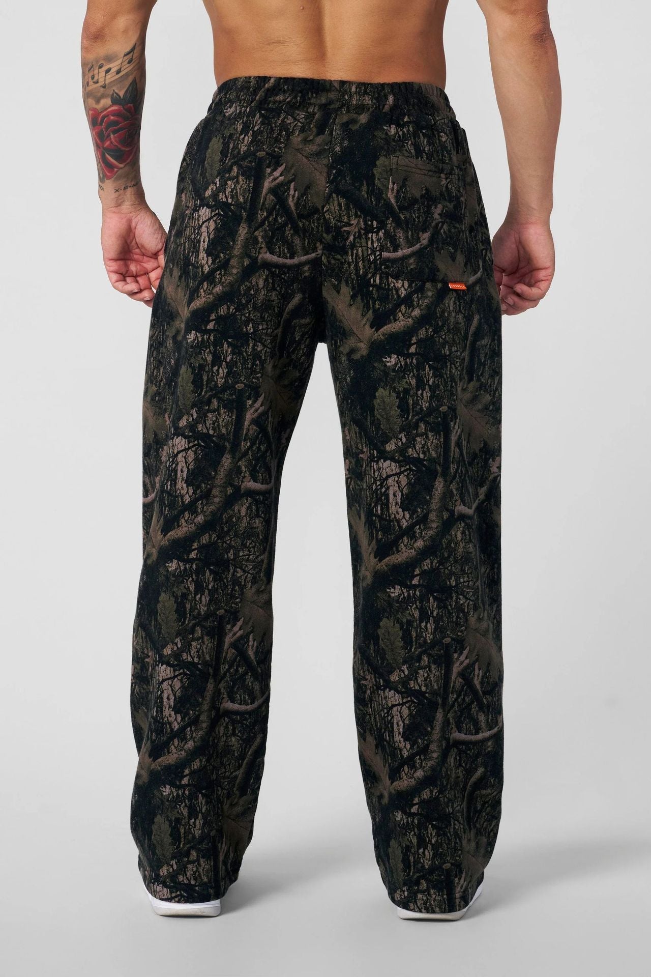 new Young American trendy sweatpants collaboration anime joggers cotton terry print wide-leg casual pants hip-hop street pants