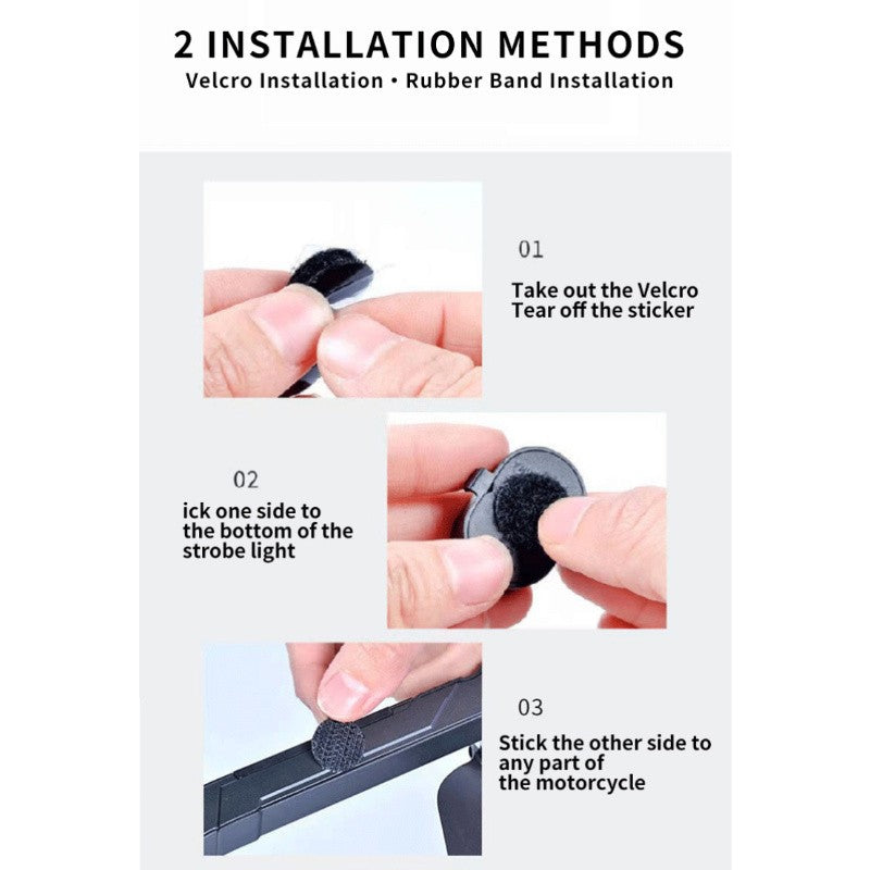 2/4/6pcs Wireless Remote Control LED Strobe Light for Car Auto Motorcycle Bike Drone Scooter Anti-collision Warning Lamp Flash