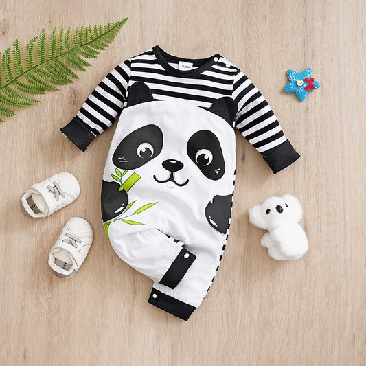 Newborn Baby Romper Cotton comfort long sleeve Unisex Baby Bodysuits Three-dimensional cartoon panda shape Bebe Boy Girl Clothes