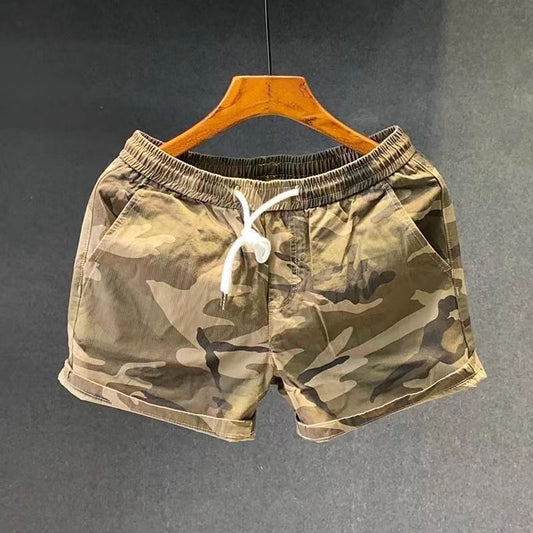 Camouflage Men's orts Pure Cotton Elastic 3/4 Length Ultra-ort Summer orts Trendy Brand Youth Active Loose Fit Antimicr...