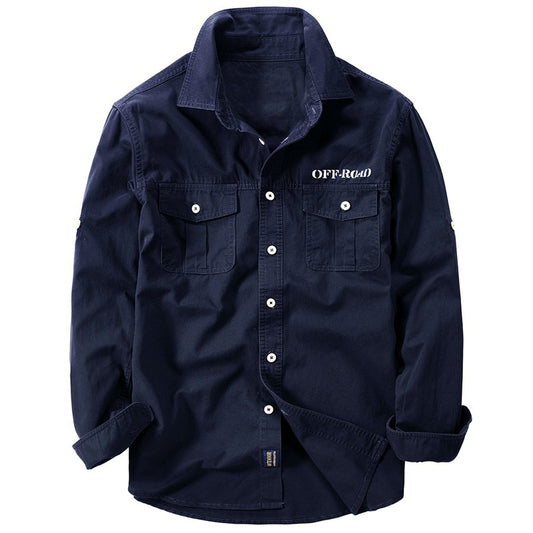 Brand Cotton Shirt Men's Spring Casual Cargo Shirts Male Long Sleeves Shirts Camiseta Masculina Plus Size 5XL 6XL