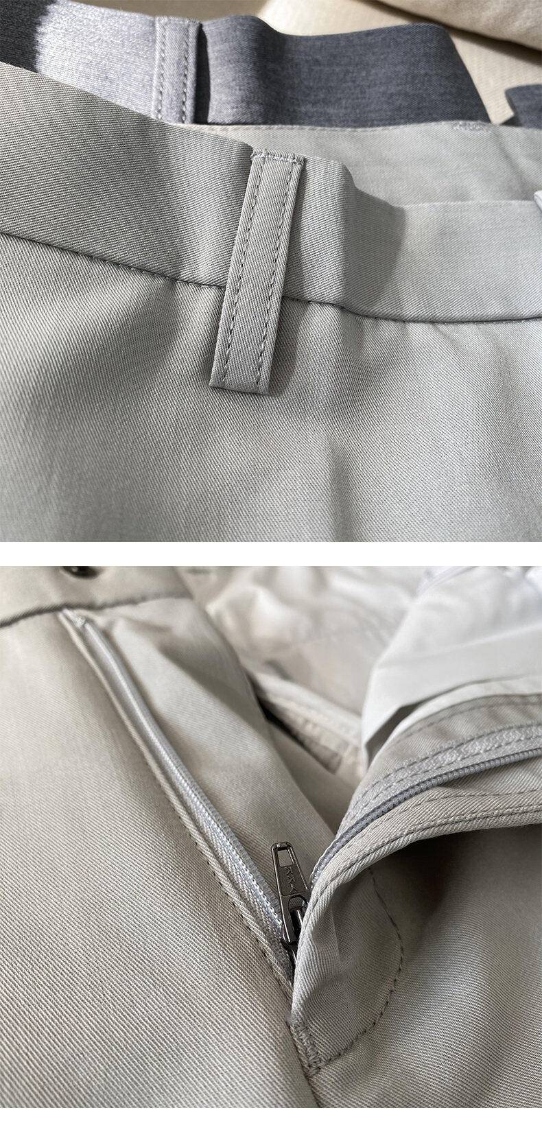 Men Suit Pant 2025 Autumn Solid Elastic Waist Dress Pants Calça Masculina Men Slim Business Office Social Ankle Length Trousers