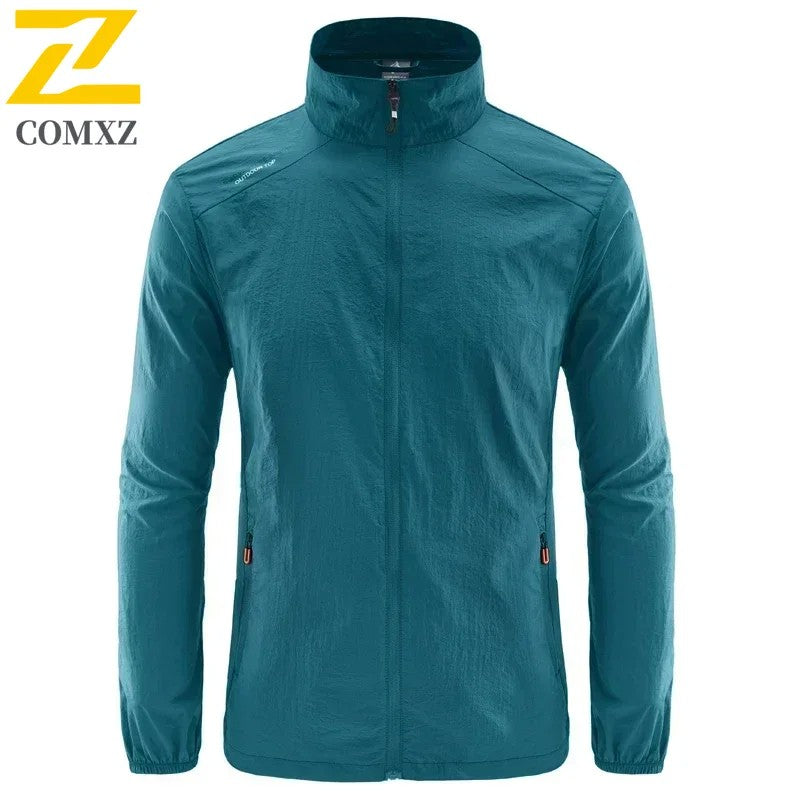 Men's Summer Skin Quick Dry Hiking Jacket Waterproof Sun UV Protection Coats Men Outdoor Sports Fishing Camping Running Jacket