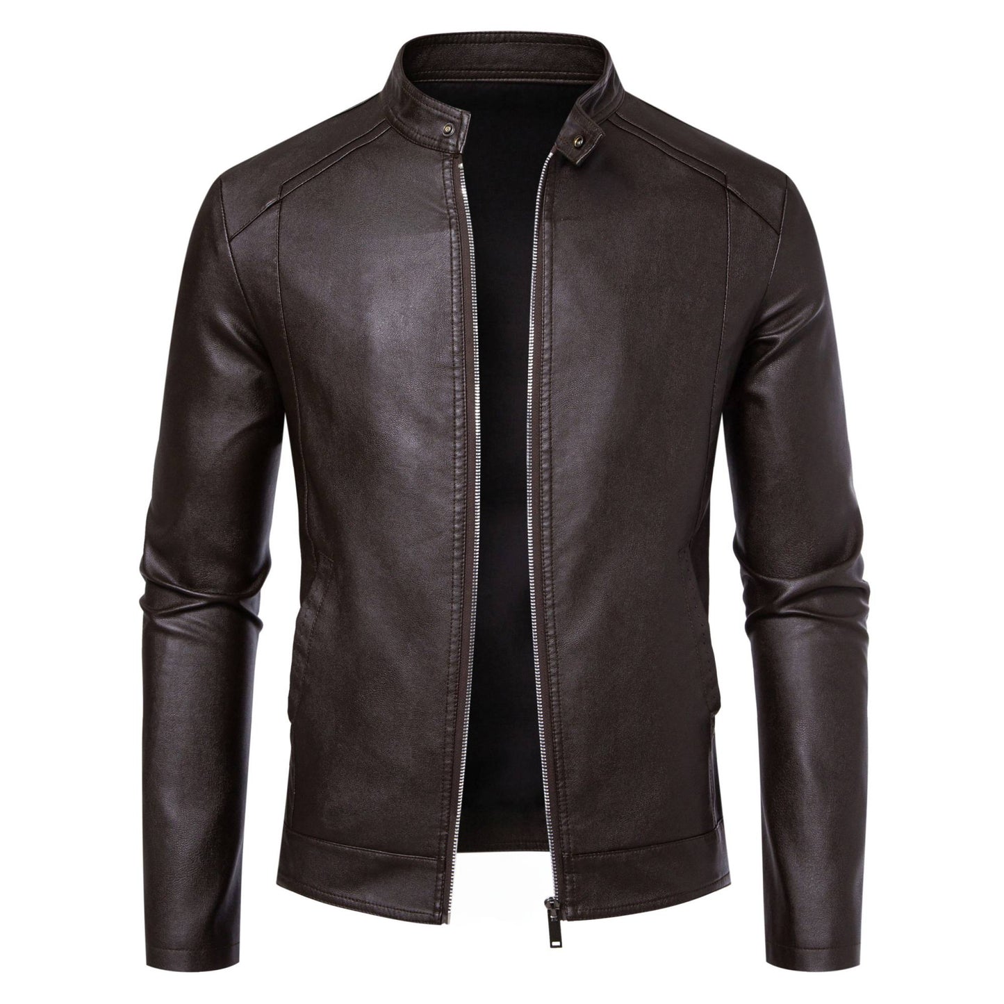 Mens PU Leather Jacket Men's Jackets Autumn Winter Warm Black Outdoor Outwear Coats 5XL Plus Szie ?????????? ???????