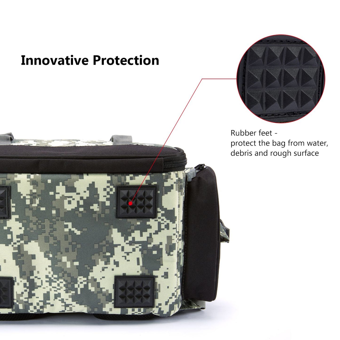Bassdash Fishing Bag Tackle Backpack Leve Tático Caixa de Pesca Multifuncional