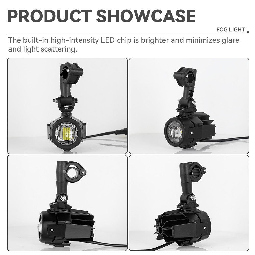 Auxiliary Lights LED Spot Driving Fog Lights for R1200GS F800GS K1600 Universal Motorcycle 40W 6000K Fog Lamps