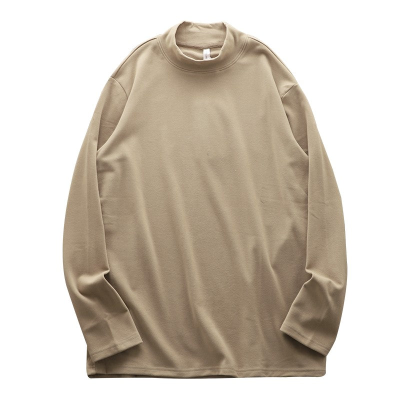DUKEEN Dralon Mock-Neck Undershirts for Men Winter Long-Sleeve Warm Solid Color Thermal Underwear Top Heavyweight Men's Clothing