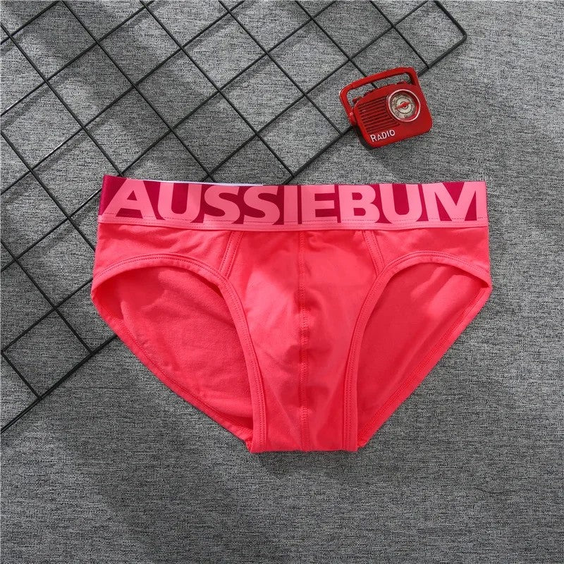 Men's cotton underwear low waist letter tide comfortable sweat-absorbent boxer shorts