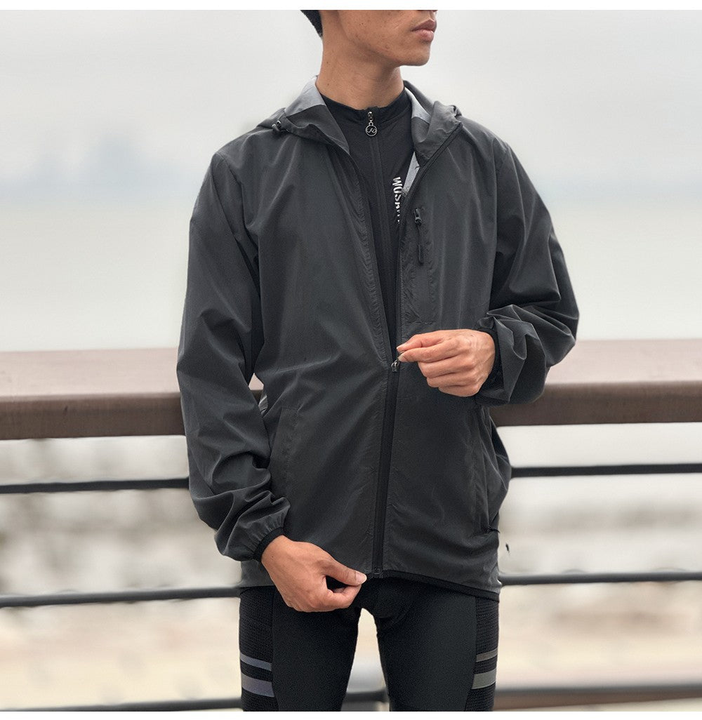 WOSAWE Bicycle Jacket Men Spring Summer Full Reflective Windbreaker Women Water Resistant MTB Road Bike Wear Cycling Long Jersey