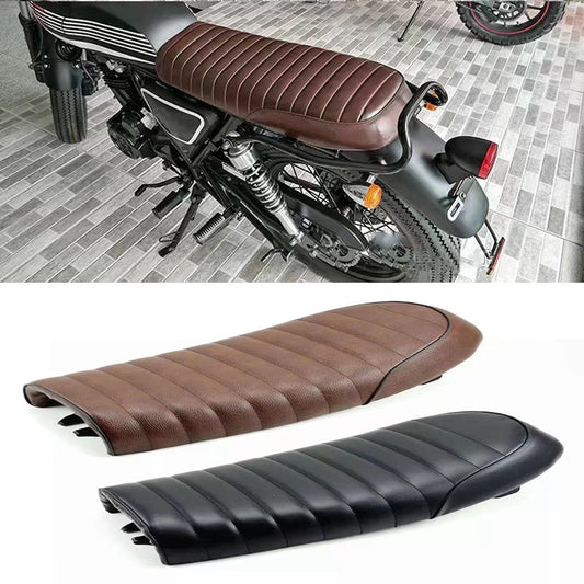Motorcycle Cafe Flat for SEAT Vintage Comfortable Cushion Replacement for CG125 MotorbikeHonda