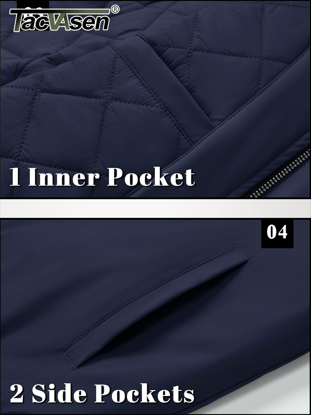 TACVASEN Winter Bomber Jackets Mens Padding Thick Warm Pilot Jacket Outdoor Windproof Waterproof Hiking jacket Windbreaker
