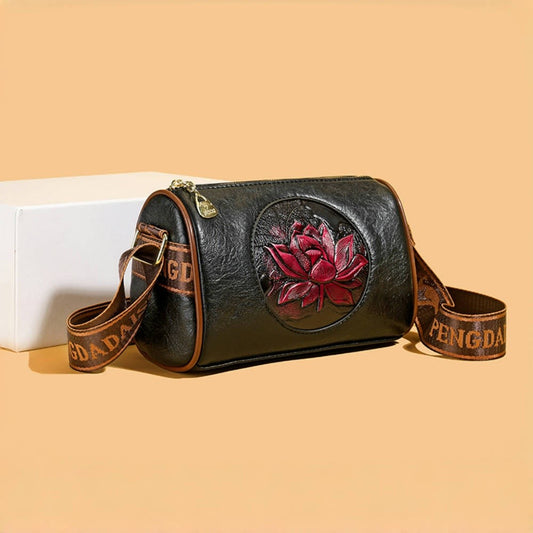 Casual Women Handbag Soft Leather Shoulder Crossbody Bags for Women 2024 New Fashion Print Ladies Messenger Tote Bag