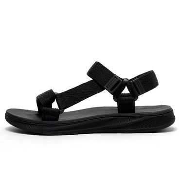 Black Men's Outdoor Casual Arch Support Sandals Anti-Slip Breathable Beach Holiday Sports Sandals for Summer Walking Size 40-45