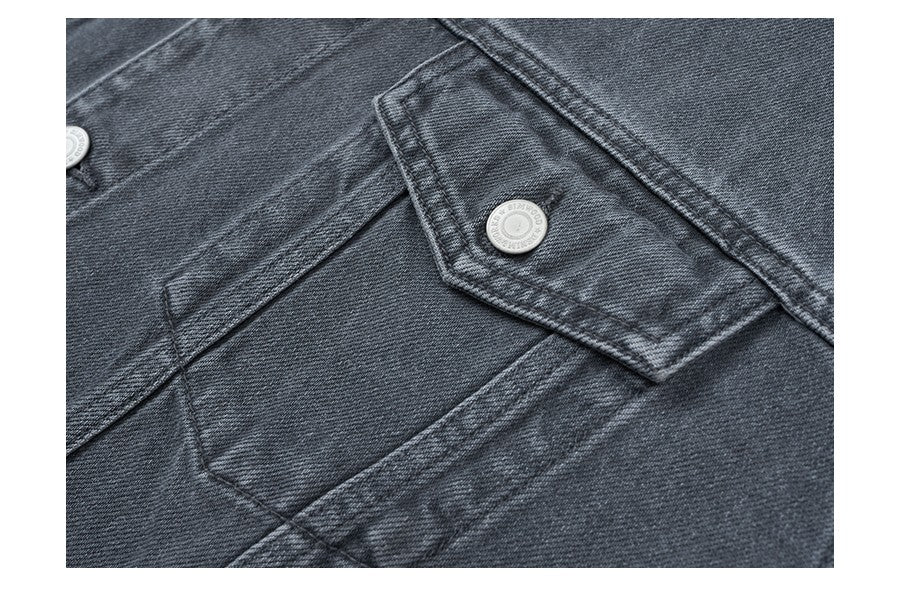 SIMWOOD 2025 Autumn New Oversize Denim Jackets Men 12oz Washed Classical Denim Coats