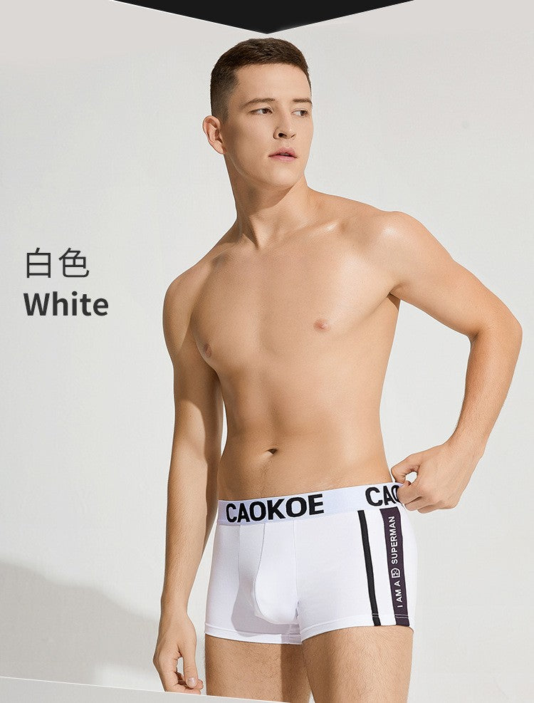 Men's Underwear Men's Boxer Briefs Comfortable Breathable Sexy Men's Shorts Solid Color Boxer Briefs Men Panties Shorts Cotton