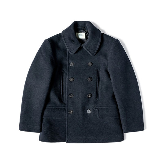 Bronson Heritage Corduroy Peacoat Vintage Hunting Jacket Men's Double-Breasted Overcoat 740 Wool Jacket