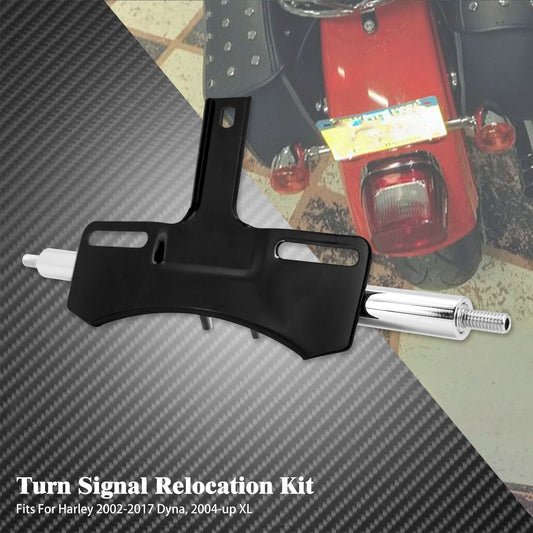 Motorcycle License Bracket Turn Signal Relocation Kit For Harley Dyna Low Rider FXDL FXDF 2002-2017 Sportster XL883 2004-2023