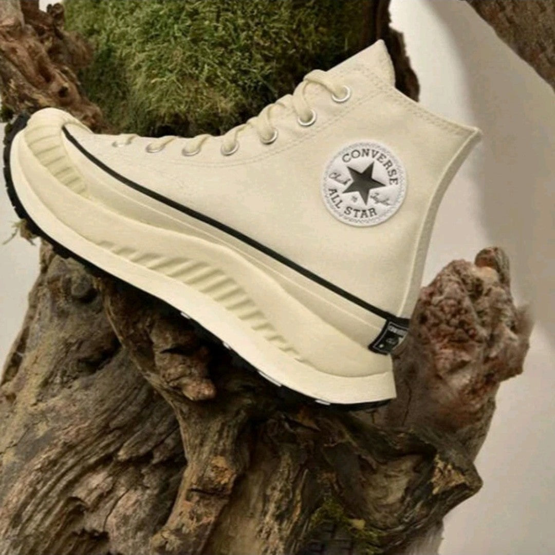 Converse 1970s Chuck Taylor All Star AT-CX Men's and Women's Skateboarding Shoes, Impact Resistance Sneakers, White