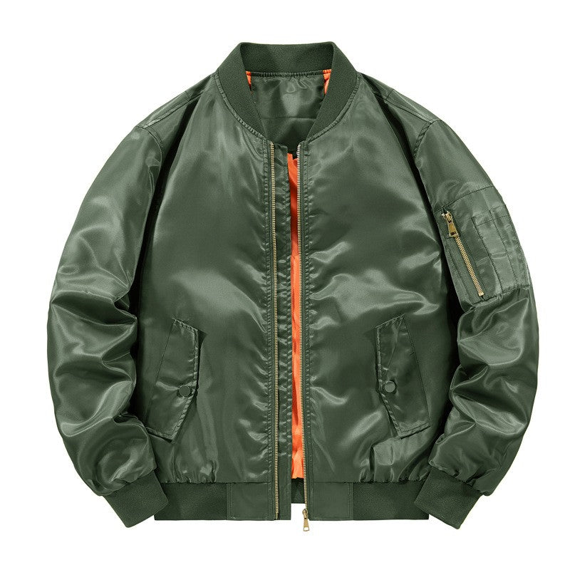 Spring Autumn Men's Bomber Jackets Fashion Men Retro MA-1 Pilot Zipper Coats Men Windbreaker Baseball Uniform Sports Jacket 6XL
