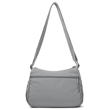 Women's Multi-Compartment Crossbody Bag, Tote Purse with Shoulder Strap, Water-Resistant Nylon Handbag for Moms, Gift Ideas