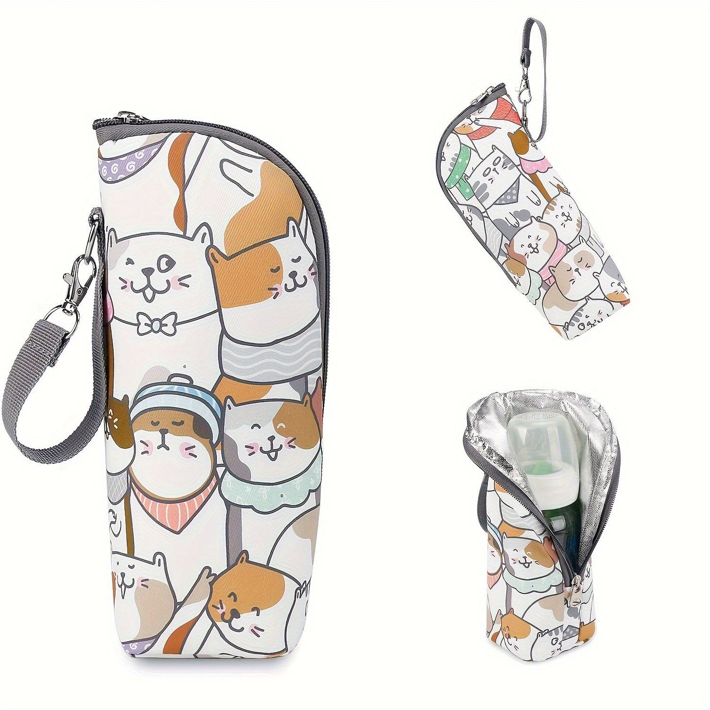 Mommy Insulated Baby Bottle Warmer Bag Portable Thermal Feeding Bottle Storage and Carrying Bag