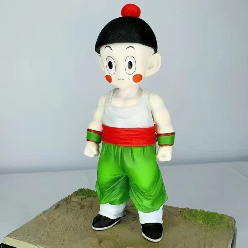 28cm Anime Dragon Ball Kids Krillin Son Gohan Trunks PVC Action Figures Model Collection Desktop Decoration Toys Kids Gifts