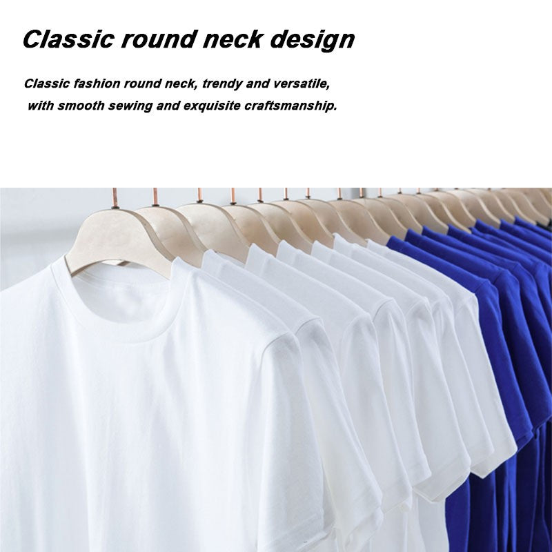 Men's T-shirt Top Quality 100% Cotton Short Sleeve Cool Cat Print O-neck Casual Loose Hip Hop for Men Summer Male Tee Top