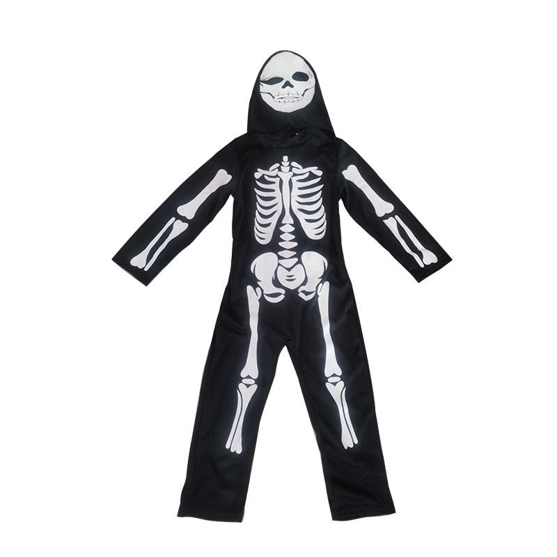 Boy Scary Zombie Cosplay Costumes Skeleton Skull Costume Suit Halloween Costume girl Carnival Party Dress Up Jumpsuits And Mask