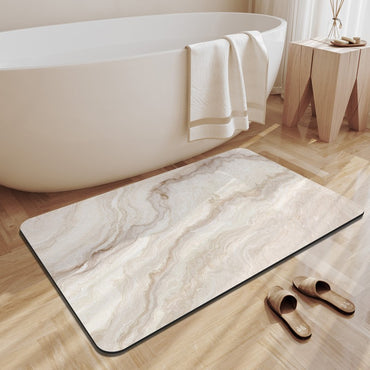 Diatomaceous Earth Bath Mat Bathroom Absorbent Foot Mats Non-Slip Shower Pad Toilet Carpet Quick Dry Entrance Doormat Washable