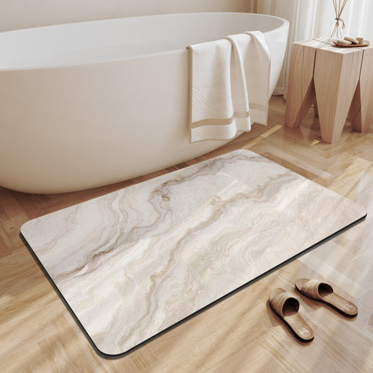 Diatomaceous Earth Bath Mat Bathroom Absorbent Foot Mats Non-Slip Shower Pad Toilet Carpet Quick Dry Entrance Doormat Washable