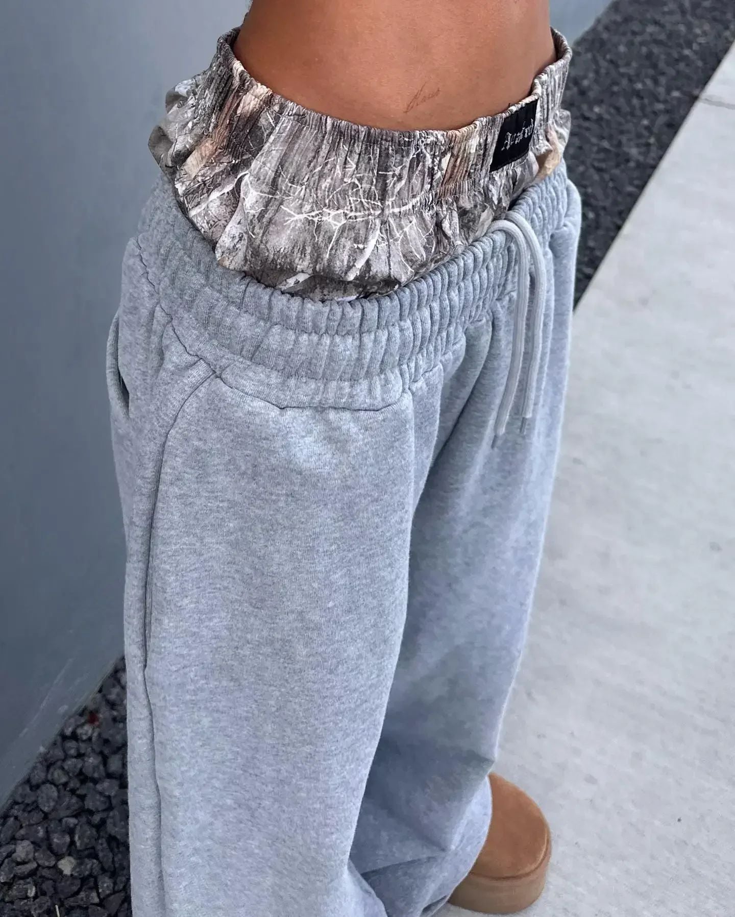 Y2K pants vintage Harajuku double Embroidered waist Sweatpants Men Wome Hip Hop Casual High waisted Wide Leg Pants Streetwear