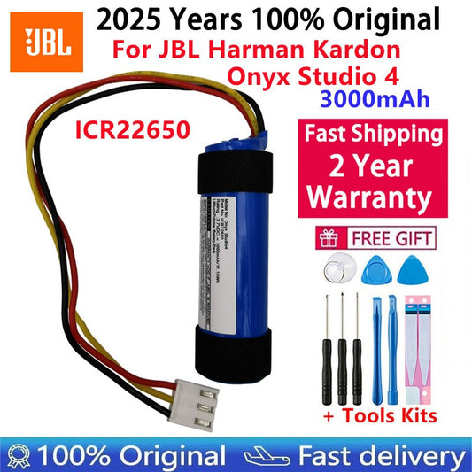 100% Original Battery For JBL Harman Kardon Onyx Studio Charge Flip Clip Pulse Xtreme Boombox 1 2 3 4 5 6 Mini Speaker Bateria