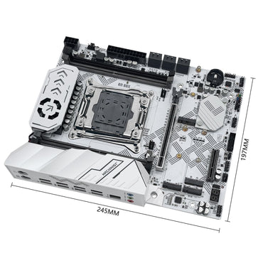 MACHINIST X99 U9 Motherboard C612 chip Support DDR4 RAM Four channels LGA2011-3 CPU With TPM and M.2 slot White Armored USB3.0