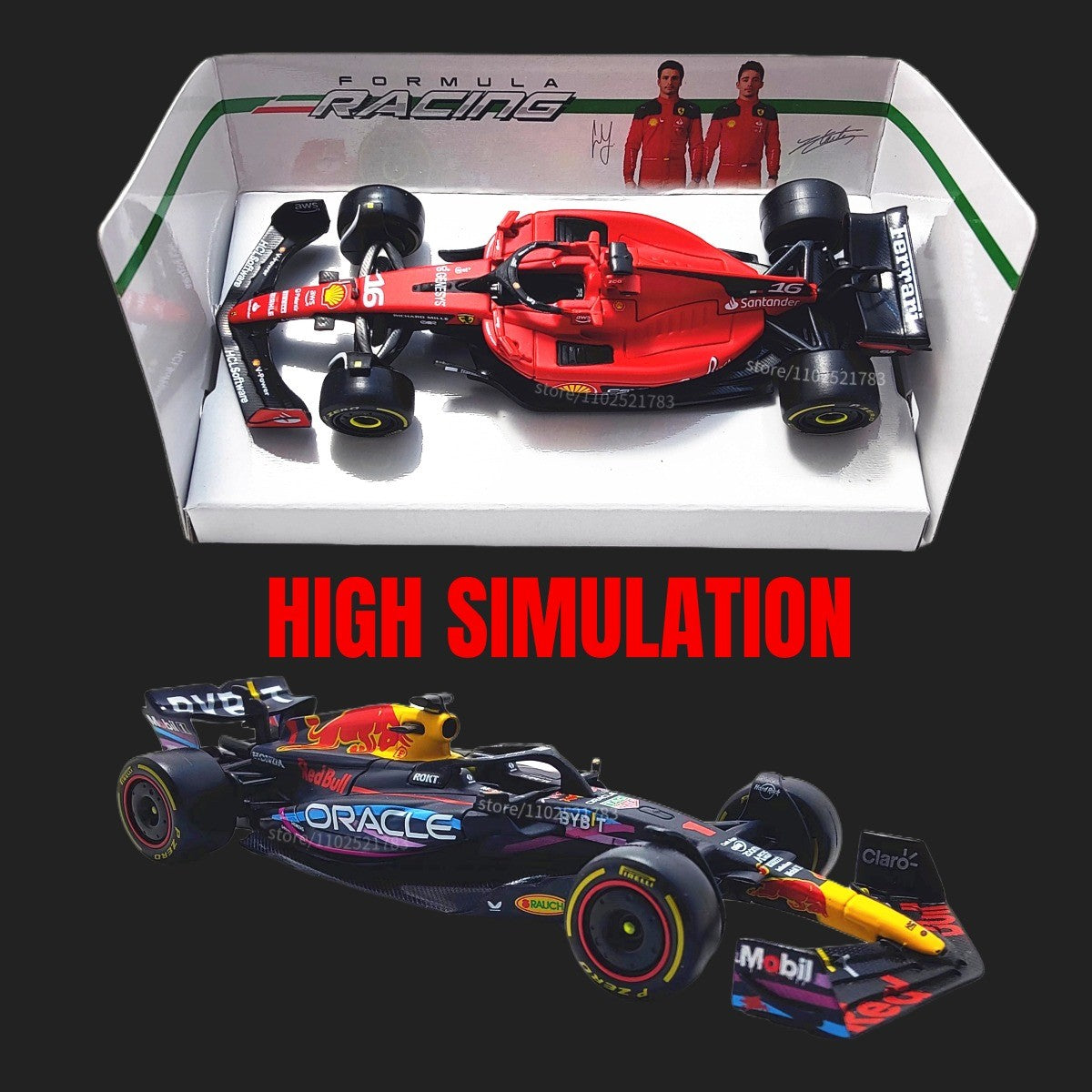 Bburago 1:43 Modelo de Carro de Corrida F1 Réplica em Miniatura Red Bull Mercedes Ferrari Veículo Presente de Natal Brinquedo Infantil para Amigo Menino