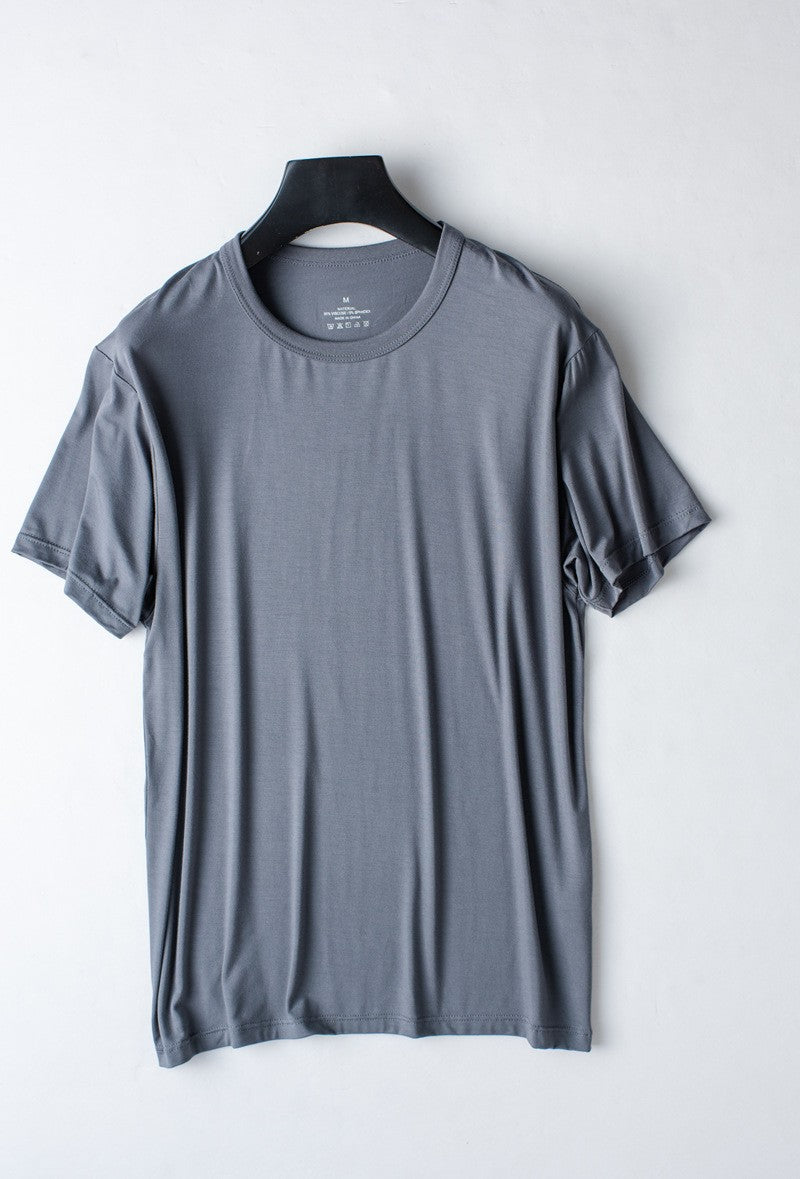 Modal Cotton Pajamas Suit Summer Men's Thin Loose Short-sleeved Shorts Nightwear Male Soft Breathable Homewear Sports Loungewear