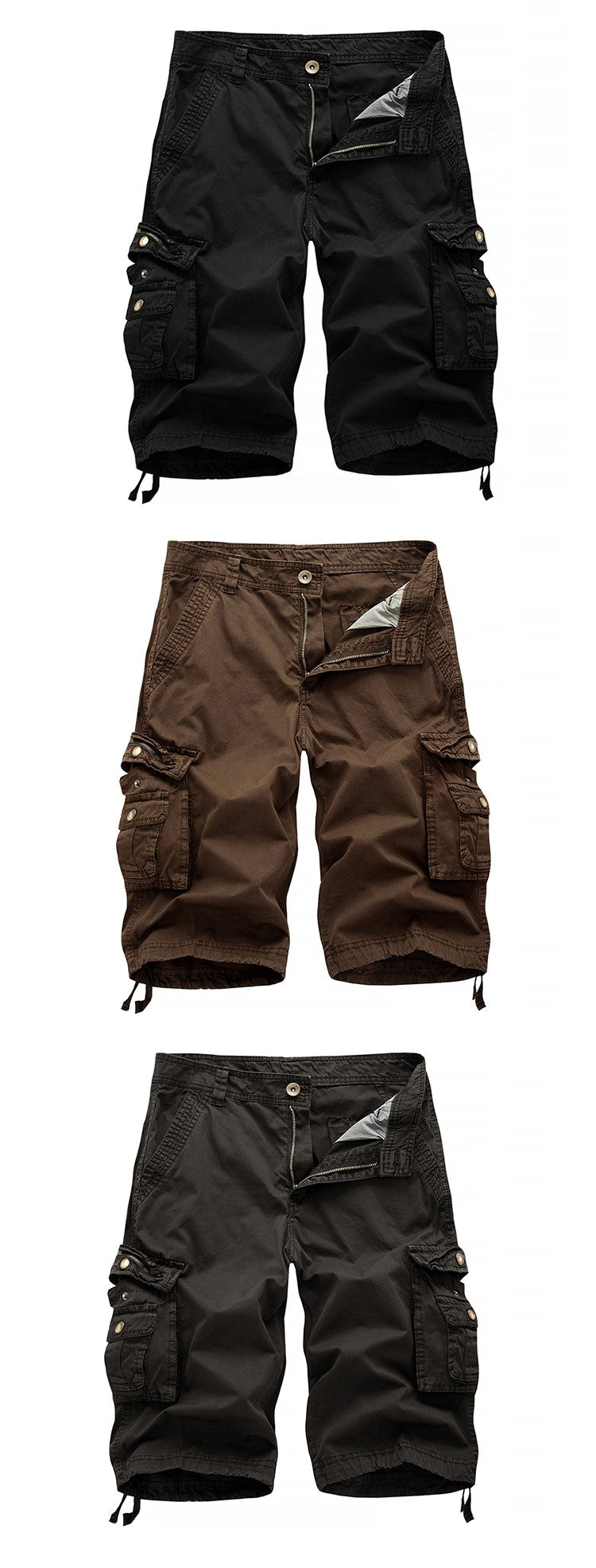 Cotton Cargo Shorts Men  Summer Men Army Military Tactical Homme Shorts Male Casual Streetwear Multi-Pocket Cargo Shorts