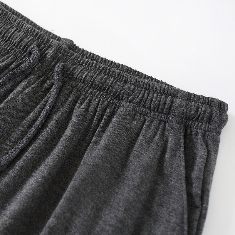 Modal Men's Pajama Pants Men Summer Thin Five-point Home Shorts Loose Casual Large Size Home Pajamas Beach Pants Sleep Wear Men