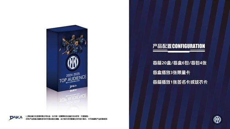 Cartas Colecionáveis Daka 2024-2025 Melhores Jogadores Manchester City Juventus AC Milan Internazionale Milano Estrela do Futebol Caixa de Presente Oficial